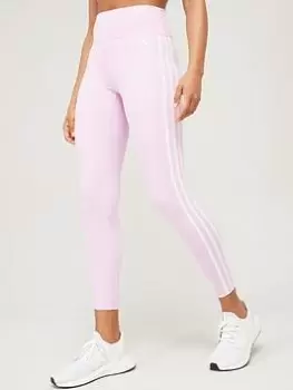 Image of adidas Training Training Essentials 3 Stripe 7/8 Leggings - Light Purple, Light Purple Size M Women