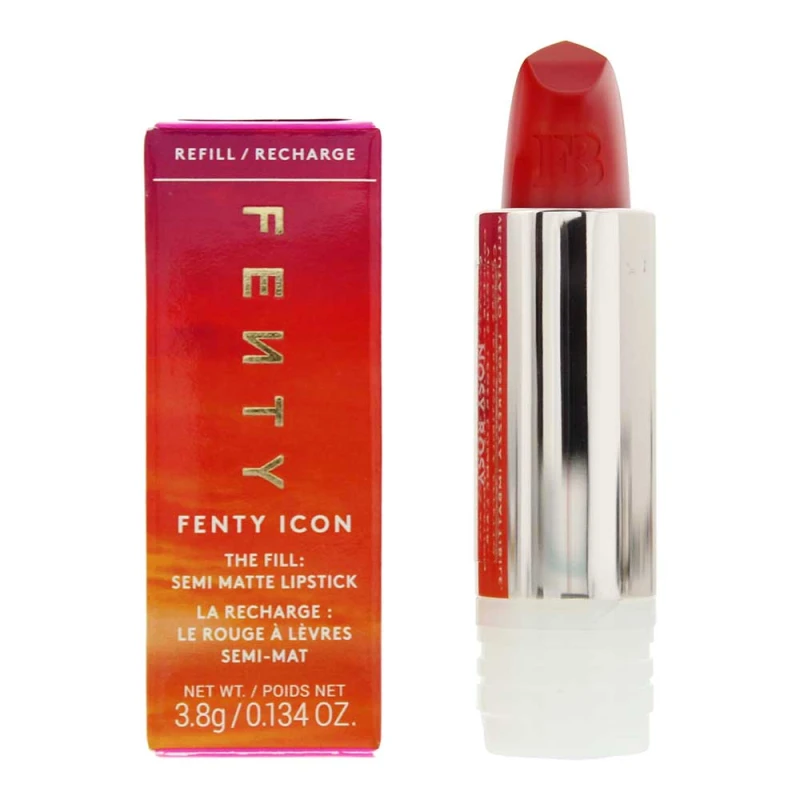 Image of Fenty Beauty Icon The Fill Semi-matte Refillable Nosy Rosy Lipstick 3.8g