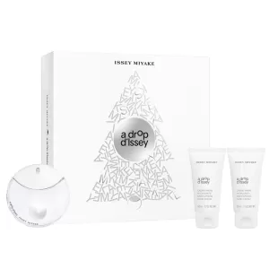 image of Issey Miyake A Drop DIssey Gift Set 90ml Eau de Parfum + 10ml Eau de Parfum + 50ml Hand Cream