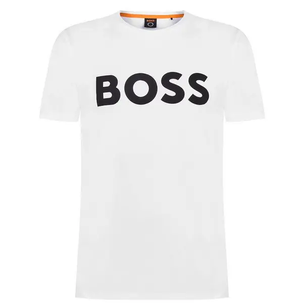 Image of Boss Thinking 1 Logo T Shirt Regular Fit T-Shirts Small Blue 32281818350