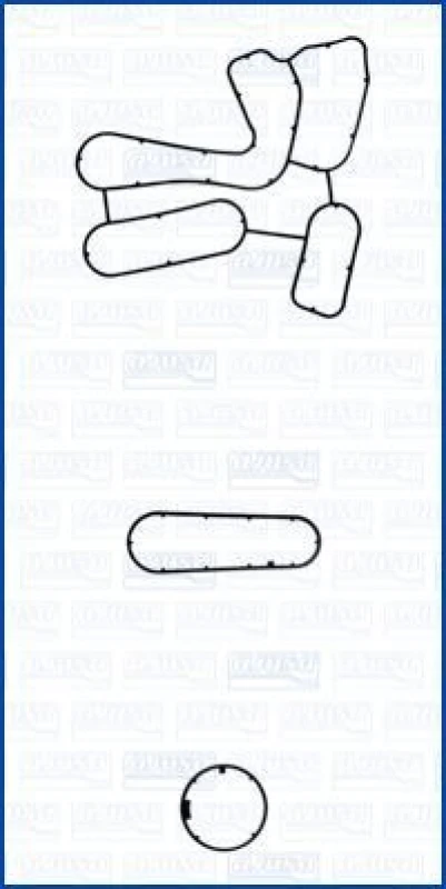 Image of AJUSA Gasket Set, oil cooler AJUSA 77005000