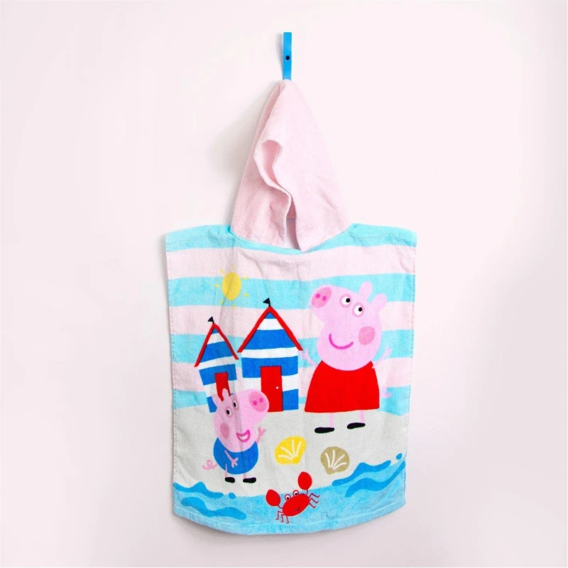 Image of Peppa Pig Waves Poncho Towel Multi