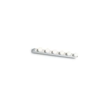 Image of Ideal Lux Prive' - 6 Light Indoor Medium Over Mirror Wall Light Chrome, E14