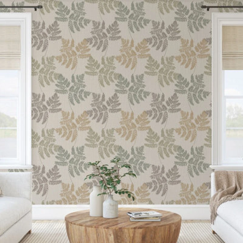 Image of Belgravia Decor Fern Leaf Green