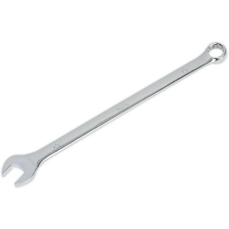 Image of Loops 19mm x 349mm Extra Long Combination Spanner - Chrome Vanadium Steel Nut Wrench Metallics