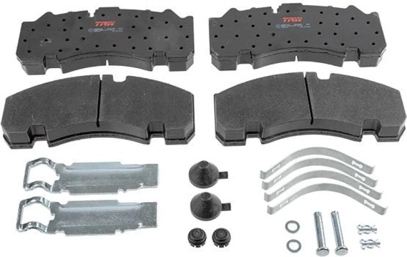 Image of TRW GDB5091 Brake pad set prepared for wear warning indicator Brake Pad Set,disc brake (402)