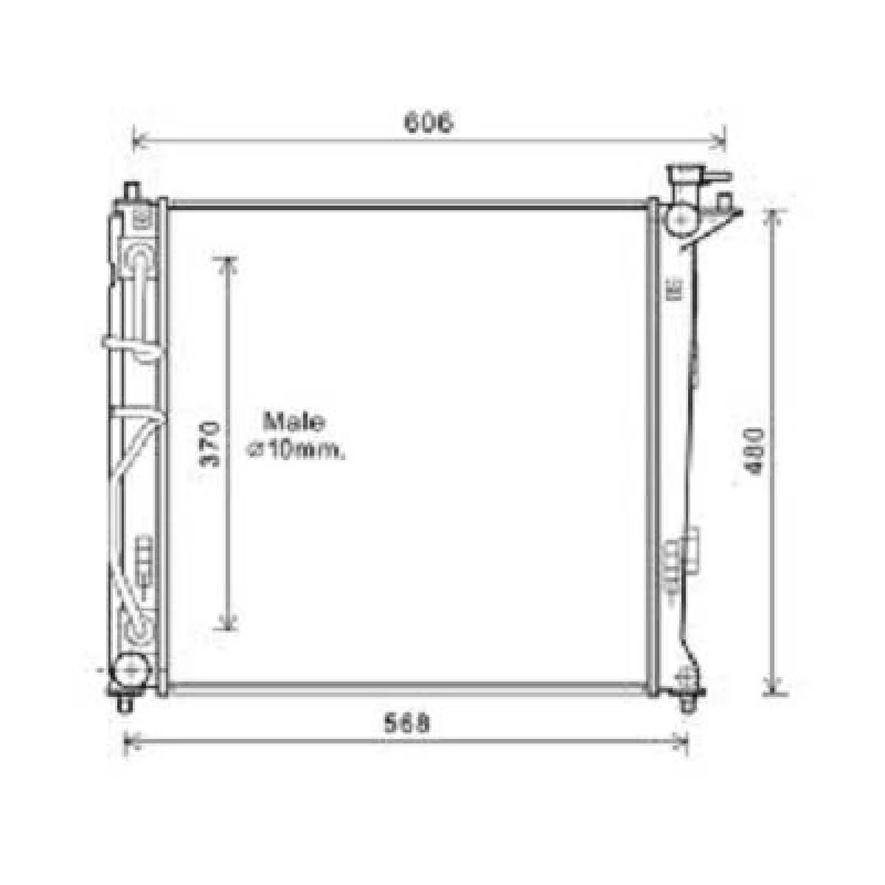 Image of Engine radiator DIEDERICHS DCM3719