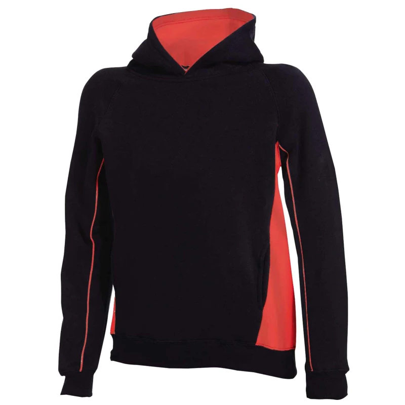 Image of Finden & Hales Pullover Hooded Sweatshirt Hoodie in Black Size: 11-12 Years Black Unisex 11-12 Years