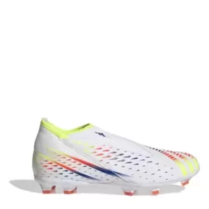 Image of adidas Predator Edge.3 Laceless Firm Ground Football Boots Kids - White