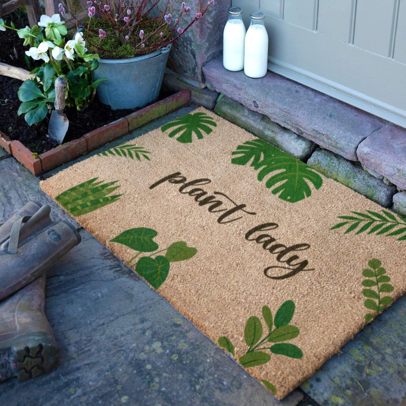 Image of Artsy Mats Plant Lady Doormat (90 x 60cm) Brown unisex
