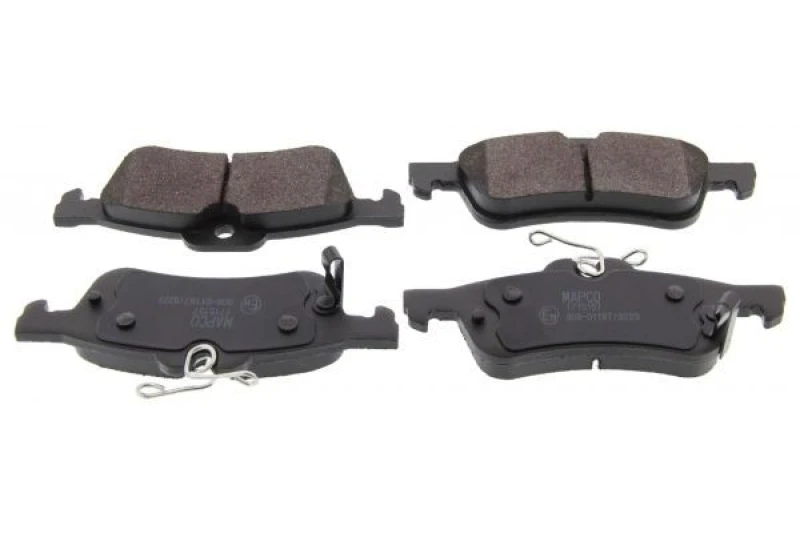 Image of MAPCO 6871 Brake pad set Rear Axle, with acoustic wear warning, with anti-squeak plate Brake Pad Set,disc brake (402)