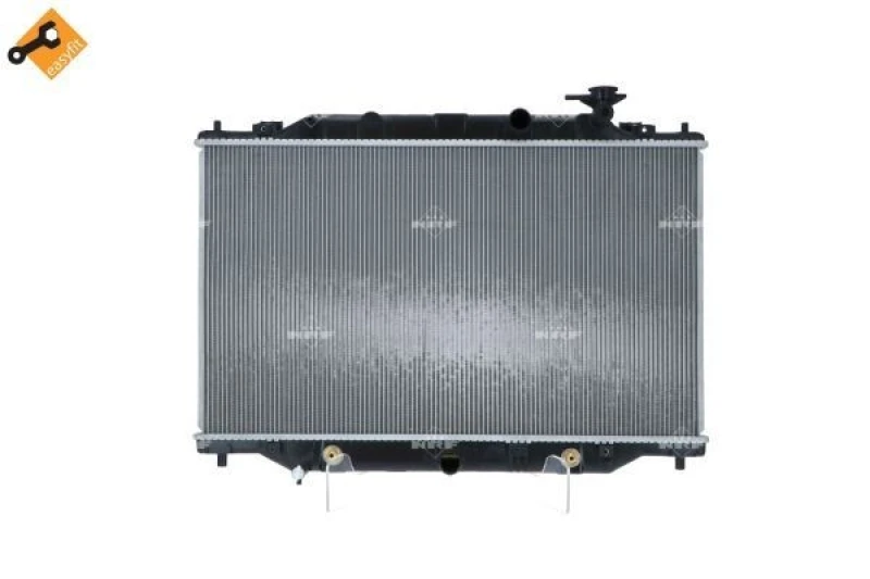 Image of NRF 58417 Engine radiator EASY FIT Brazed cooling fins, Aluminium, with pipe Aluminium Radiator,engine cooling (470)