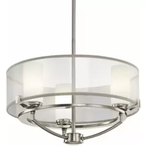 Image of Loops - 3 Bulb Chandelier Hanging Pendant LIght Classic Pewter LED G9 3.5W Bulb