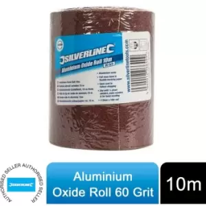 Image of Silverline - 415650 Aluminium Oxide Roll 10m 10m 60 Grit