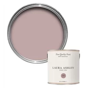 image of Laura Ashley Dark Blush Matt Emulsion Paint, 2.5L