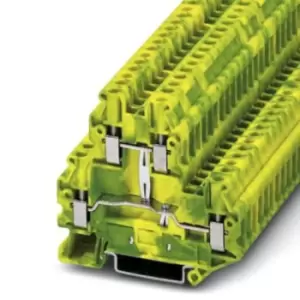 Image of Phoenix Contact Uttb 4-Pe Terminal Block, Din Rail, 4Pos, 10Awg