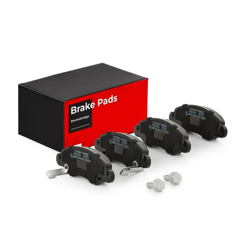 Image of STARK SKBP-0010212 Brake pad set Front Axle, with acoustic wear warning, Axle Vers.: Front Brake Pad Set,disc brake (402)