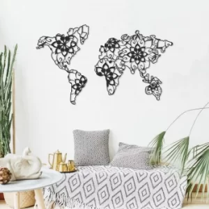 Image of Mandala Black Decorative Metal Wall Accessory