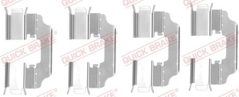 Image of QUICK BRAKE Brake pad fitting kit QUICK BRAKE 109-1770