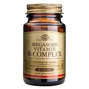 Image of Solgar Megasorb Vitamin B Complex Tablets 100 Tablets