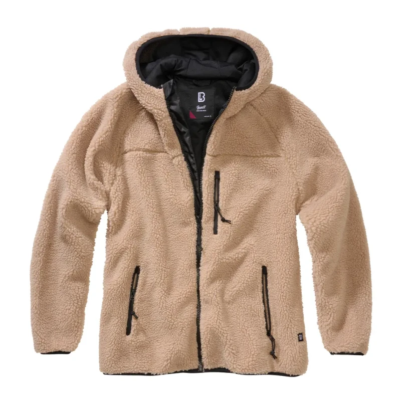 Image of Brandit Teddyfleece Ladies Jacket, brown, Size XS for Women