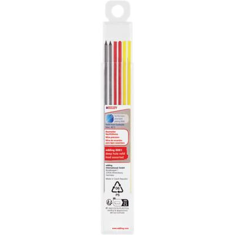 Image of Edding Edding Baumarker Sortiert 6er-Pack 4-8881-6999 Replacement tip Yellow, Blue, Red 1 Set 4-8881-6999