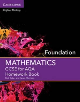 Image of Gcse Mathematics for Aqa. Foundation Homework Book by Nick Asker Book