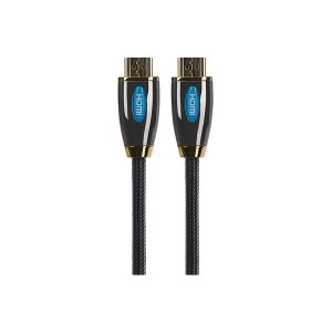 Image of Maplin Pro HDMI (male) to HDMI (male) Braided Cable Gold plated 3m