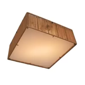 Image of Nomad Semi Flush Ceiling Light, White, 2x E27