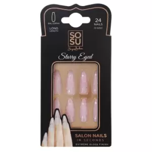 Image of Sosu By Suzanne Jackson Sosu By Suzanne Jackson SOSU By Suzanne Jackson - Medium Ballerina False Nails - Starry Eyed
