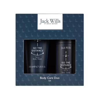 image of Jack Wills Mens Body Wash and Spray Gift Set - Navy