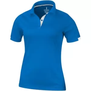 image of Elevate Womens/Ladies Kiso Short Sleeve Polo (S) (Blue)