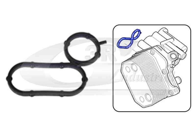 Image of 3RG Oil cooler gasket 3RG 76204