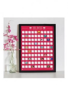 Gift Republic 100 Dates Bucket List Scracth Off Poster