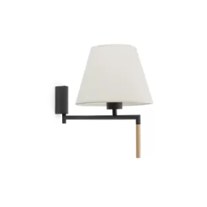 Ron Wall Light with Shade Grey, E27