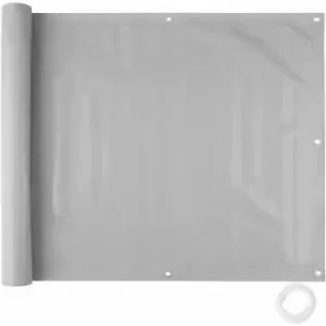 Image of Balcony & garden privacy screen (type 1) - garden privacy screen, balcony privacy screen, outdoor privacy screen - grey 90cm - grey