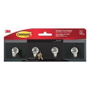 Image of Command Key Rail with Hooks Slate 1 Rail6 Strips HOM 18S ES