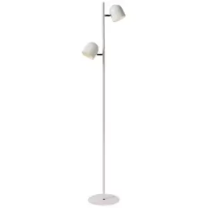 image of Lucide SKANSKA - Floor Lamp - LED Dim. - 2x5W 3000K - White