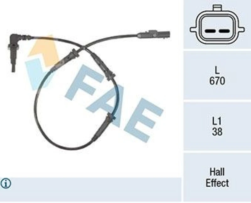 Image of FAE ABS sensor FAE 78314