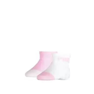 image of Puma 2 Pack Logo Socks Baby - Pink