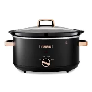 Image of Tower 6.5L Black Cavaletto Slow Cooker Black