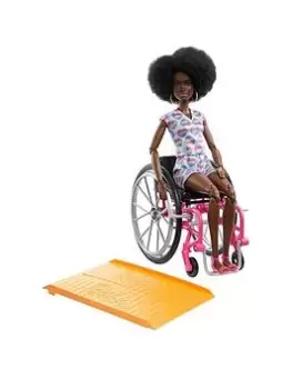 Image of Barbie Fashionista Doll #194 With Wheelchair & Ramp