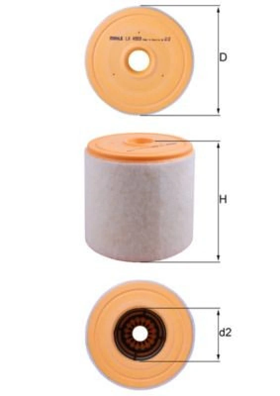 Image of Air filter MAHLE LX 4959