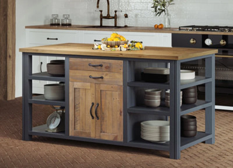 Image of Baumhaus Splash Of Blue - Kitchen Island