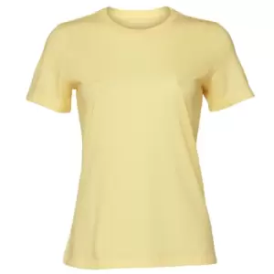 image of Bella + Canvas Womens/Ladies Heather Relaxed Fit T-Shirt (XL) (French Vanilla)