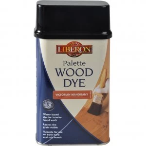 image of Liberon Palette Wood Dye Victorian Mahogany 500ml