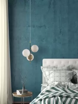 Image of Nostalgia Globe Ceiling Pendant Lamp Matt Gold , 3 Light, E14