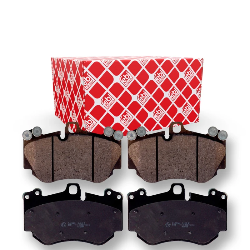Image of FEBI BILSTEIN 116176 Brake pad set Front Axle, prepared for wear warning indicator Brake Pad Set,disc brake (402)