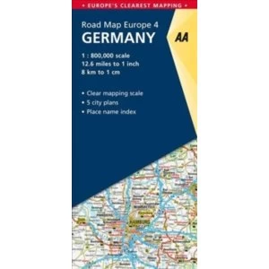 image of 4. Germany : AA Road Map Europe