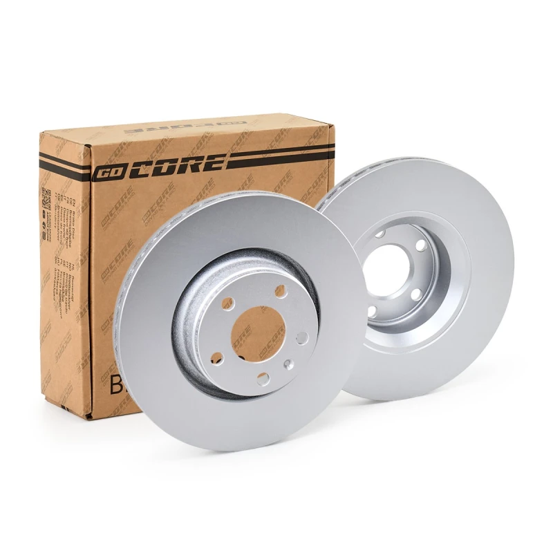 Image of goCORE GCH20310 Brake disc Front Axle, Vented, Grey Cast Iron, Coated, High-carbon, with bolts/screws Grey Cast Iron Brake Disc (82)